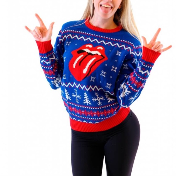 Bravado Sweaters - Rolling Stones ugly Christmas sweater